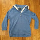 Women's Ralph Lauren Blue Sweater with Sailor Collar Size: Medium   Very Nice