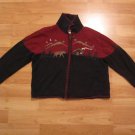 Women's Christopher Banks Scenic Sweater Embroidered Cardigan Zip Up Size: XL