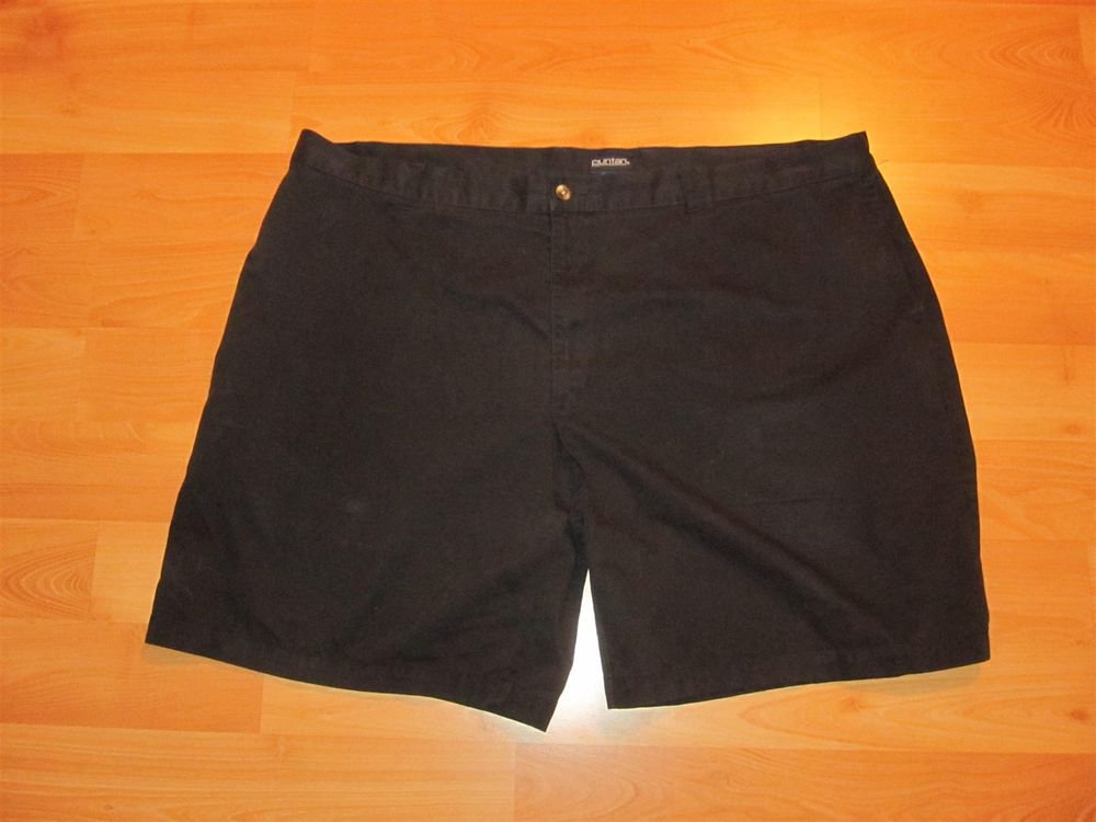 Men's Puritan Casual Black Shorts Size 46