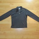 Women's Pullover 1/4 Up Zip Fleece Sweater Black Size: S