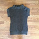 Ann Taylor Green short Sleeve Long Cable Knit Mock Turtle Neck Sweater Size: S