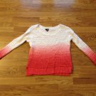 Women's Ana Faded Hue Crochet Long Sleeve Sweater Size: L