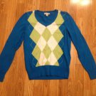Women's St. John's Bay Multi Color V Neck Light Sweater Size: Small