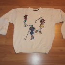 Women's PIVOT SPORTWARE Golf Sweater Picture of Ladies Golfing White Size: L