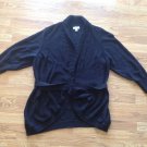 Women's Fashion Bug Black Long Sleeve Wrap Sweater Top Size: 2X