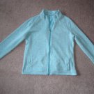 Women's Croft & Barrow Zip Up Sweater Turquoise Size: XL