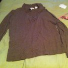 Women's Ann Taylor Sweater Size Small Long Sleeve Brown Excellent