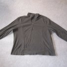 Women's Land's End Fleece Pullover Lightweight Brown Plus Size: 2X