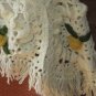 Afgan Yellow Roses Handmade Bedding 85X98 Blanket Throw Crochet Unique Tassels