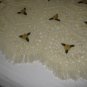 Afgan Yellow Roses Handmade Bedding 85X98 Blanket Throw Crochet Unique Tassels