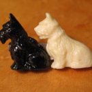 Vintage Cellluloid Double Dog Scotty Scottie & Westie Pin GT. Britain Made