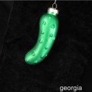 Beautiful Green Glass Pickle Fruit Food Vegetables Holiday Decoration Ornament