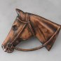 Vintage Copper Horse Head Pin... English or Racing Brooch