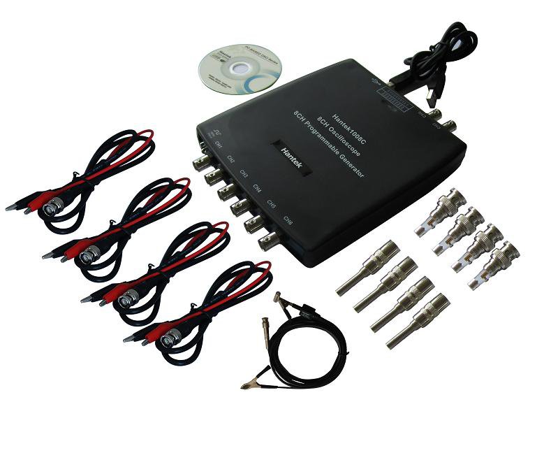 Combo 3 for Hantek 1008C scope + CC-65 AC/DC Current Clamp + BNC to DMM adapter
