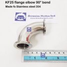 KF25 flange Elbow 90 degree stainless steel 304 vacuum adapter