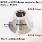 KF50 (NW50) to KF25 (NW25) Flange vacuum conical reducer, Stainless steel 304