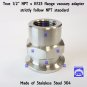 True 1/2" NPT Female X KF25 flange stainless steel vacuum adapter FNPT