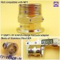 Male BSPT 1" X KF25 Flange stainless steel vacuum adapter BSPT = PT Rc thread