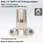 Male BSPT 1/4"  X KF16 flange stainless steel vacuum adapter BSPT = PT Rc