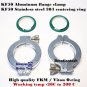 2 sets KF50 Aluminum vacuum clamp ring + SS304 center ring with FKM viton O-ring