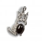 Cherry Amber & Silver West Highland Terrier Pendant with Silver Chain