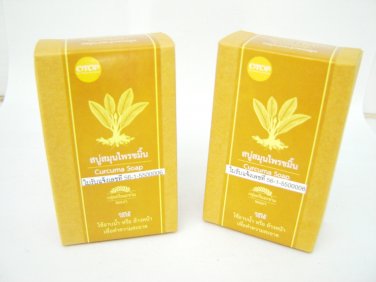 Thai Curcuma Herbal Soap 2x 80g.(2x 2.8oz)