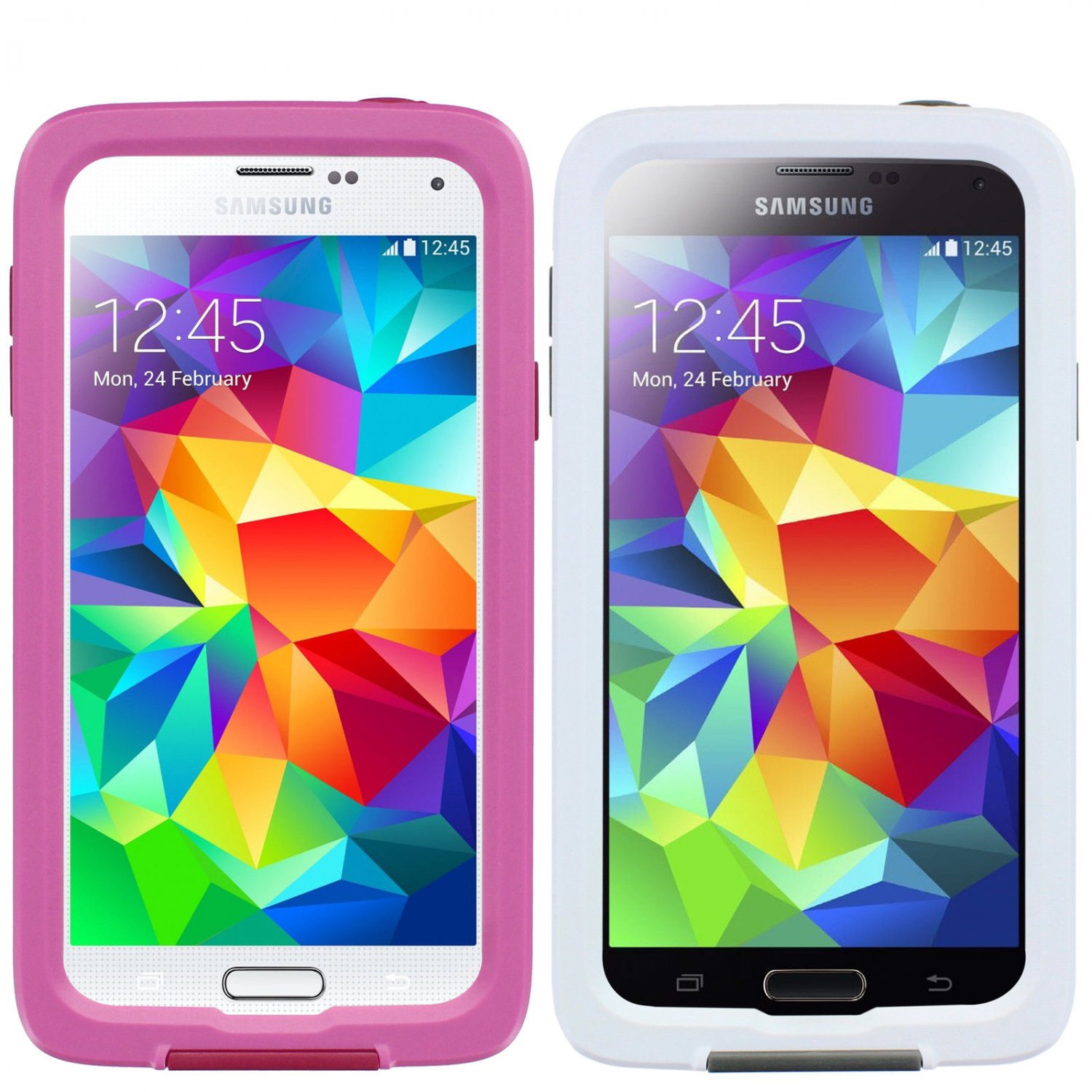 Samsung Galaxy S5 Lifeproof Waterproof FRE Case  Magenta / White NEW GENUINE