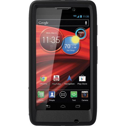 Black Defender Case for Motorola Droid RAZR MAXX HD