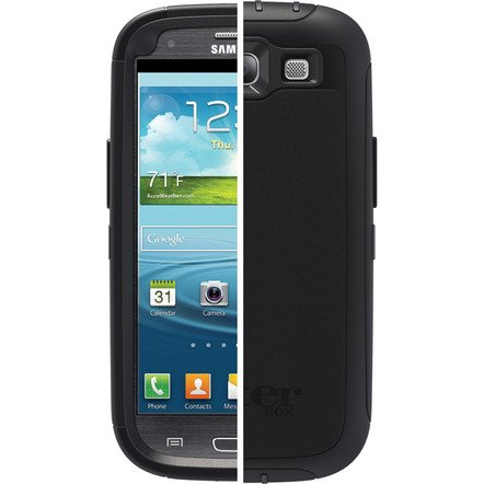 Black Defender Case for Samsung Galaxy S III