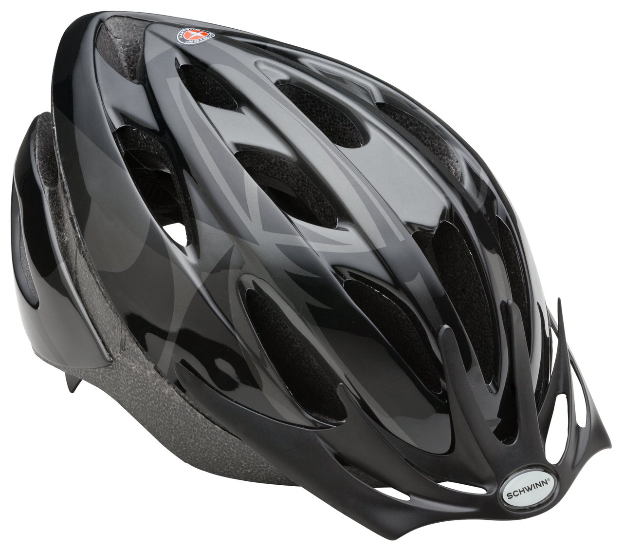 New OEM Thrasher Lighted Adult Helmet Bike Cycle Hat Head Gear - Black