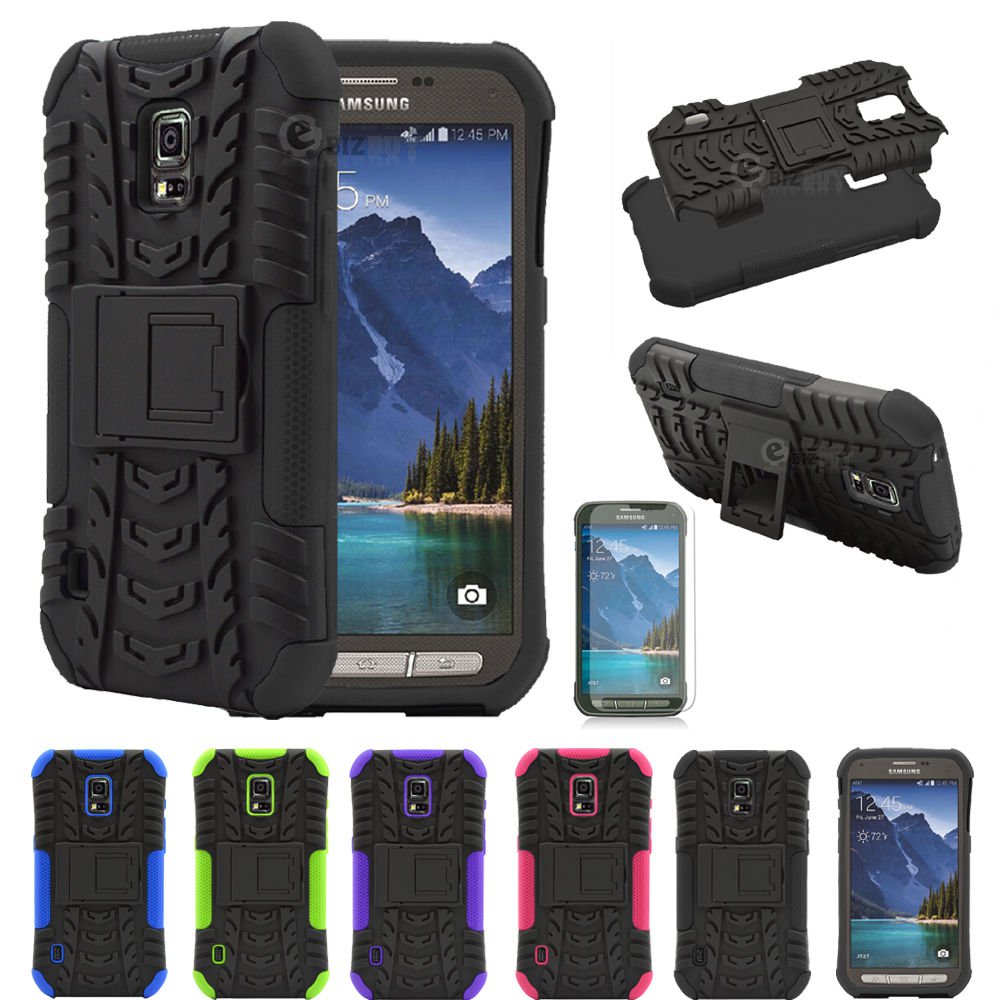 Hybrid Armor ShockProof Protective Hard Case Cover For Samsung Galaxy S5 Active