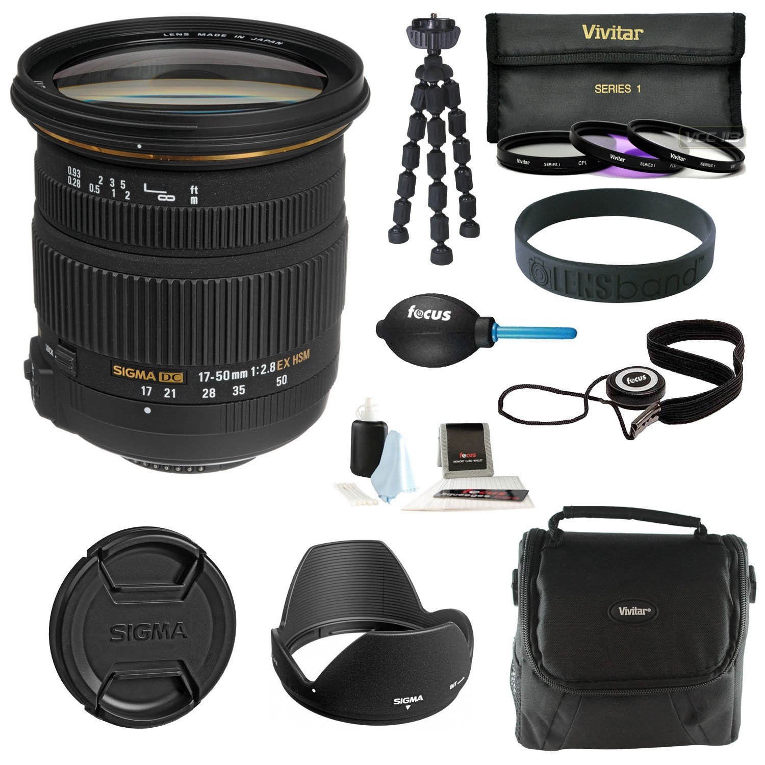 New Sigma 17-50mm F2.8 EX DC OS HSM Zoom Lens for Nikon DX Digital with 77mm 3-piece