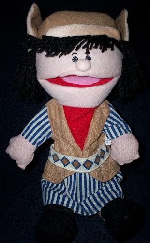 NEW BOY GIRL RUSSIAN PUPPET Brown Hat Vest Stripe Outfit Full Body 