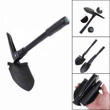 Folding Survival Shovel and Pick Set