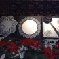 vintage wall mirror decor black silver lace design Wisniewski Lorenzatti