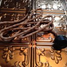Antique cord eagle domed cloth covered appliance 40s art deco bakelite round