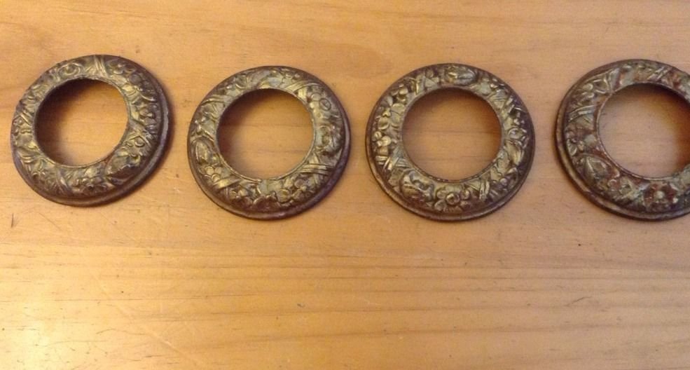 Antique light fixture parts cast iron bobeche replacement ornate ceiling