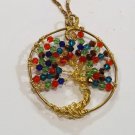 Swarovski multi-colored Tree of Life necklace