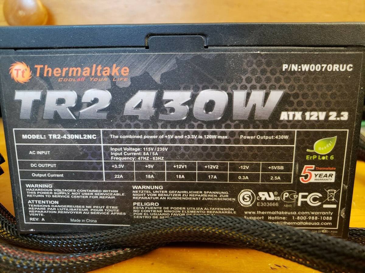 Thermaltake TR2 430W ATX 12V 2.3