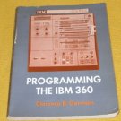 Vintage Softcover Paperback Book Programming the IBM 360 by Clarence B. Germain