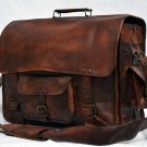 genuine leather vintage messenger large Handmade unisex satchel briefcase bag
