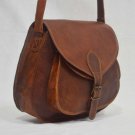 real leather vintage purse sling Handmade ladies satchel brown bag