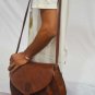 real leather vintage purse sling Handmade ladies satchel brown bag