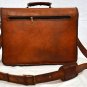 real leather vintage messenger sling Handmade mens briefcase bag