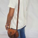 real leather vintage purse sling Handmade ladies satchel brown  bag