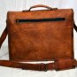 real leather vintage messenger Handmade genuine satchel briefcase bag for laptop