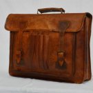 real leather vintage messenger Handmade satchel briefcase backpack rucksack