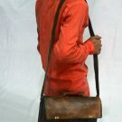 real leather vintage messenger mens Handmade genuine satchel soft briefcase bag