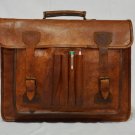 real leather vintage messenger Handmade satchel briefcase backpack from india