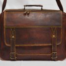 real leather vintage messenger large Handmade mens satchel brown briefcase bag